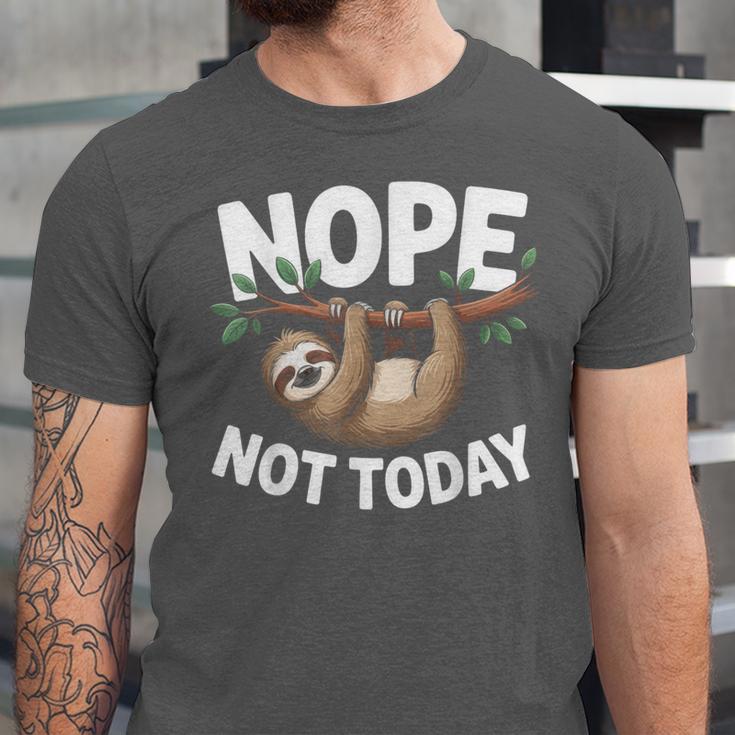 Sloth Shirts Cute Introvert Nope Not Today Sloth Unisex Jersey T-Shirt Sloth Shirts Cute Introvert Nope Not Today Sloth Unisex Jersey T-Shirt