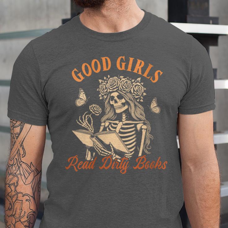 Smut Reader Spicy Romance Good A Girls Read Dirty Books Unisex Jersey T-Shirt