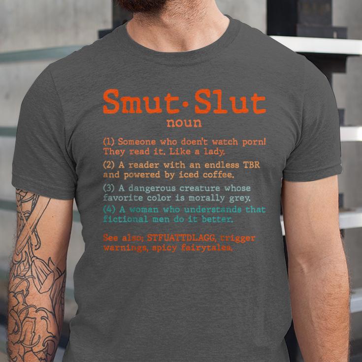 Smut Slut Sayings Definition Sarcastic Book Lover Unisex Jersey T-Shirt