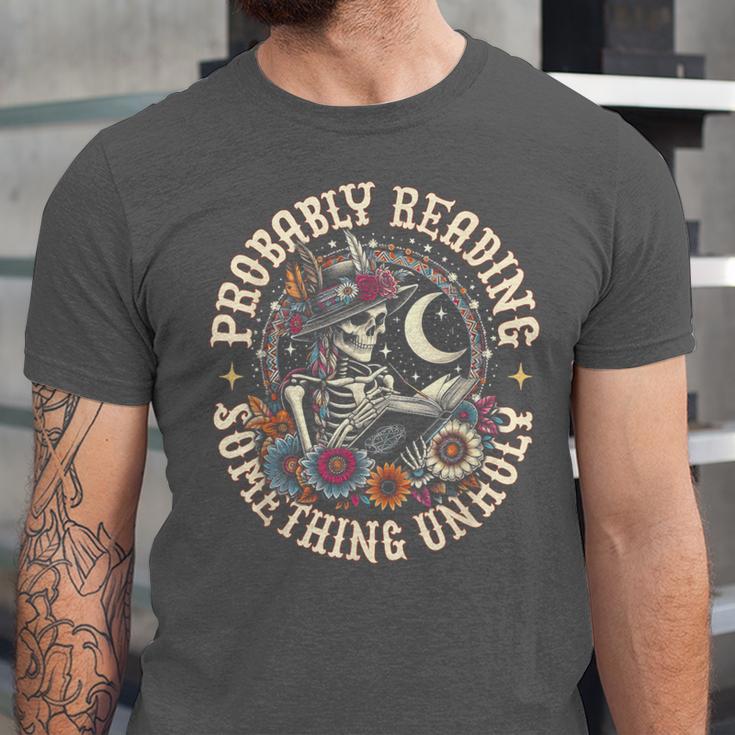 Is That Smutt Books Probably Reading Something Unholy Unisex Jersey T-Shirt Is That Smutt Books Probably Reading Something Unholy Unisex Jersey T-Shirt
