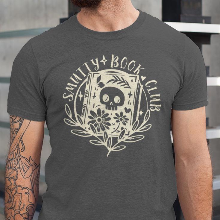 Smutty Book Club Smutty Book Lover Front And Back Spicy Book Unisex Jersey T-Shirt