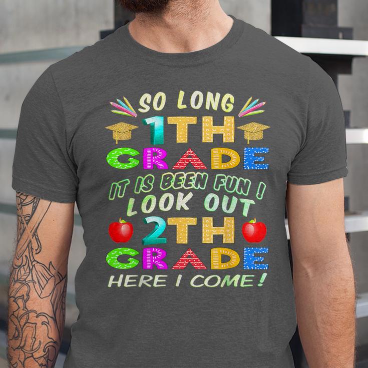 So Long 1st Grade 2nd Grade Here I Come Graduation 2022 Unisex Jersey T-Shirt