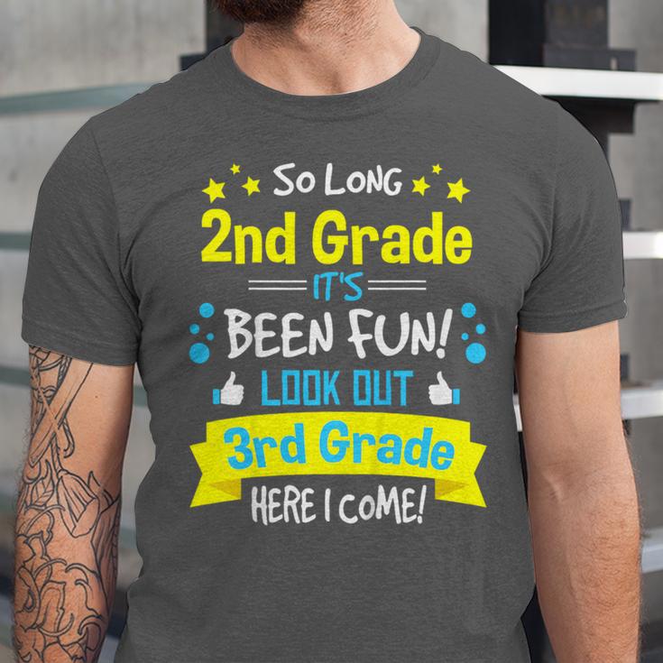 So Long 2nd Grade Here I Come 3rd Grader Graduation Unisex Jersey T-Shirt