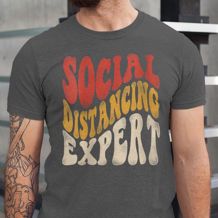 Social Distancing Expert Introvert Unisex Jersey T-Shirt