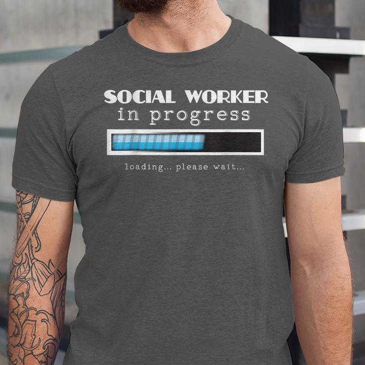 Social Worker In Progress MSW Masters Graduation Shirt Unisex Jersey T-Shirt
