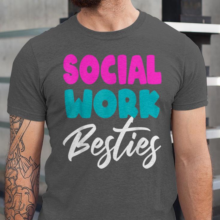 Social Worker Work Coworkers Best Friend Graduation MSW Unisex Jersey T-Shirt