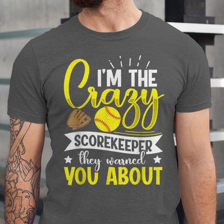 Softball Scorekeeper For a Score Book Keeper Unisex Jersey T-Shirt