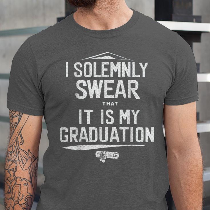 I Solemnly Swear That It's My Graduation Class Of 2024 Grad Unisex Jersey T-Shirt