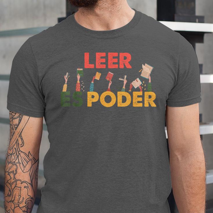 Spanish Reading Book Lover Teacher Maestra Leer Es Poder For Men Women Unisex Jersey T-Shirt Spanish Reading Book Lover Teacher Maestra Leer Es Poder For Men Women Unisex Jersey T-Shirt