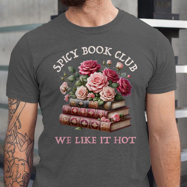 Spicy Book Club Dark Romance Reader Women Bookish Merch Cute Unisex Jersey T-Shirt Spicy Book Club Dark Romance Reader Women Bookish Merch Cute Unisex Jersey T-Shirt