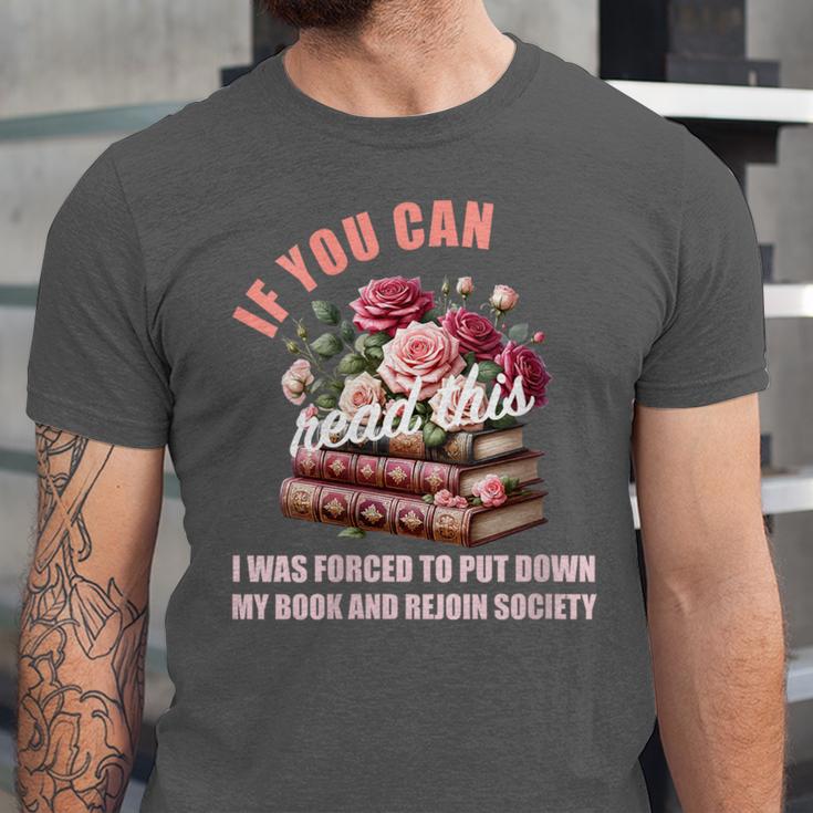 Spicy Book Lover Merch If You Can Read This Fairy Tales Now Unisex Jersey T-Shirt