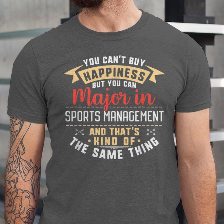 Sports Management Major Student Shirt Graduation Unisex Jersey T-Shirt