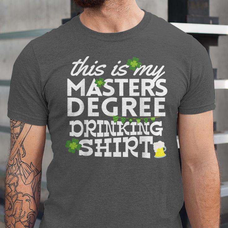 St Patricks Day Masters Degree MSW Graduation Social Work Unisex Jersey T-Shirt