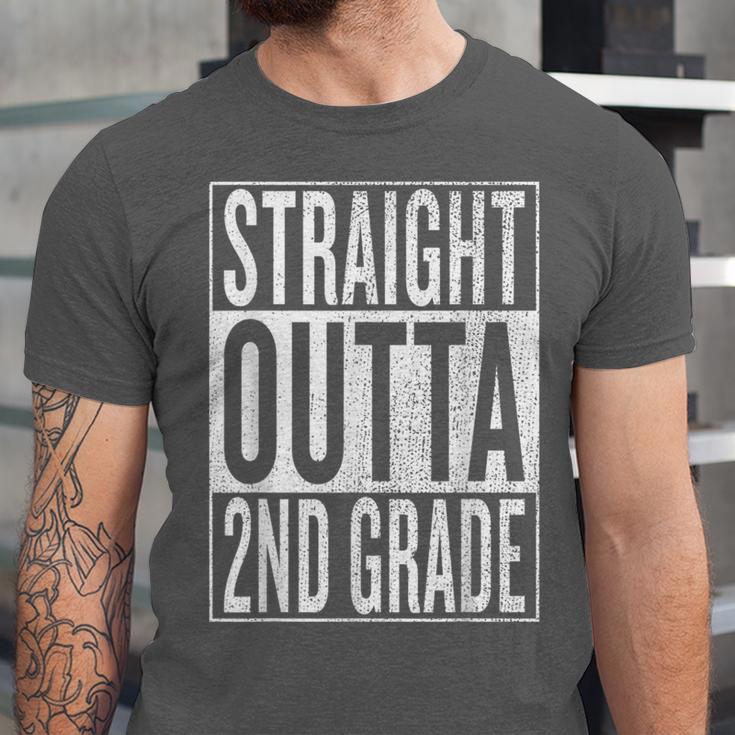 Straight Outta 2nd Grade Great Graduation Shirt Unisex Jersey T-Shirt