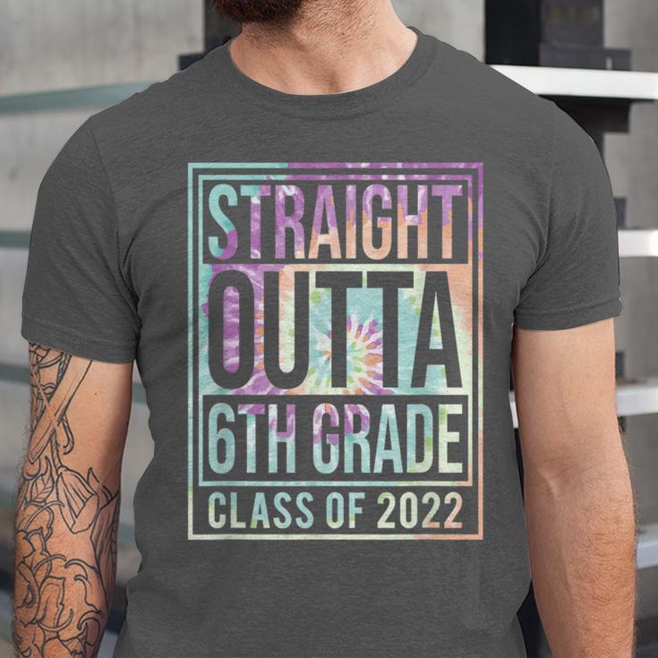 Straight Outta 6th Grade Class Of 2022 School Graduation Unisex Jersey T-Shirt