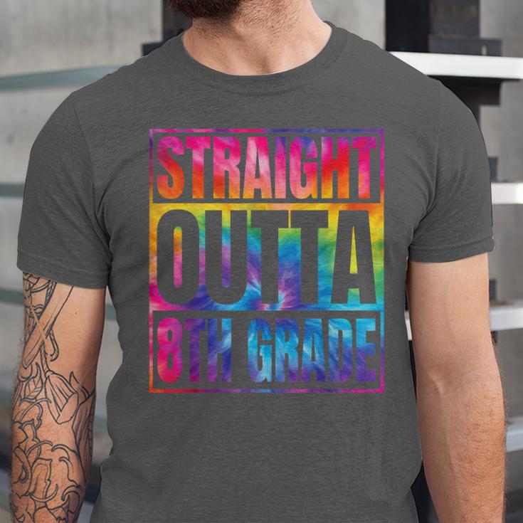 Straight Outta 8th Grade Great Graduation Eighth Grade Unisex Jersey T-Shirt