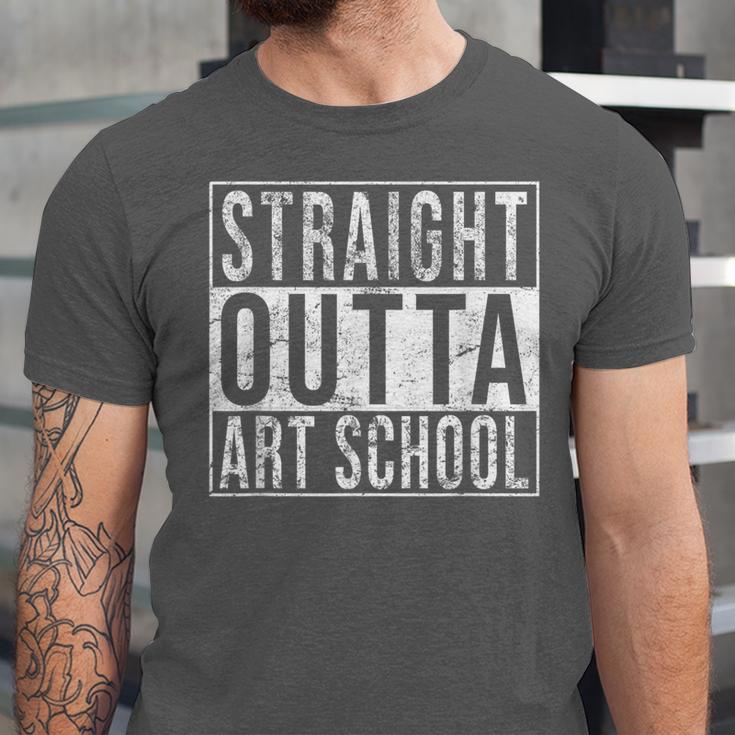 Straight Outta Art School Graduation Shirt Unisex Jersey T-Shirt