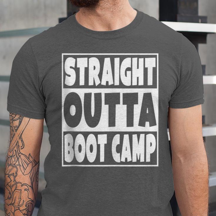 Straight Outta Boot Camp Military Basic Training Graduation Unisex Jersey T-Shirt