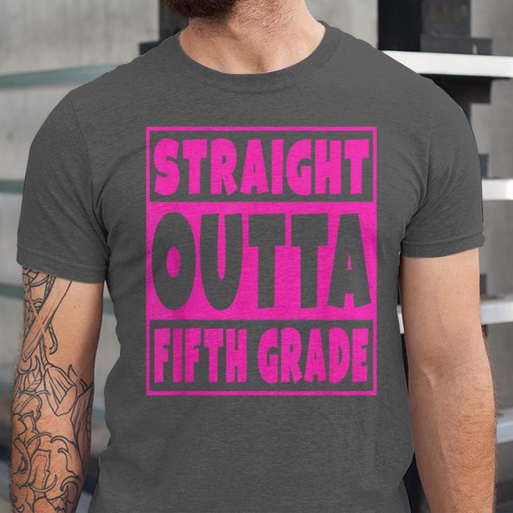 Straight Outta Fifth Grade Graduation Class Unisex Jersey T-Shirt