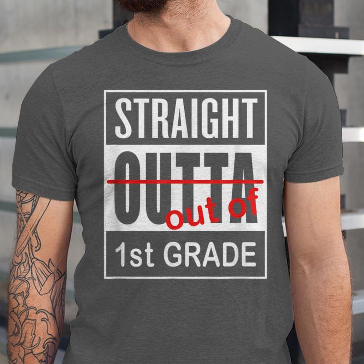 Straight Outta First Grade Graduation 1st GradeShirt Unisex Jersey T-Shirt