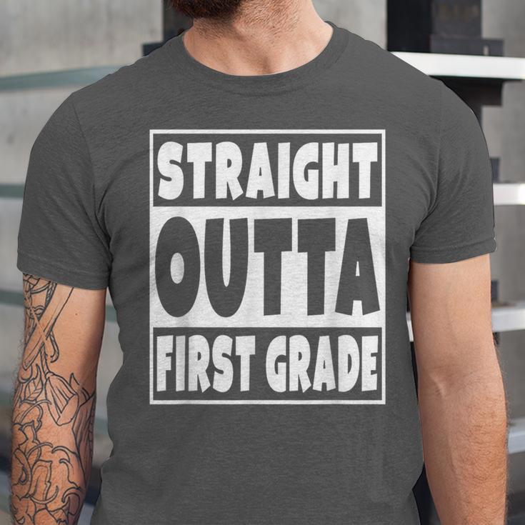 Straight Outta First Grade Graduation Class Unisex Jersey T-Shirt