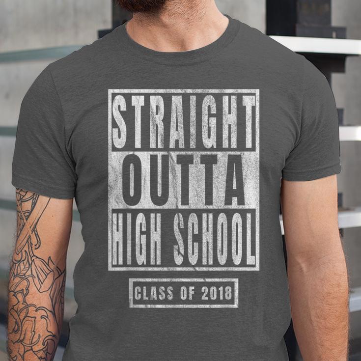 Straight Outta High School s Graduation Unisex Jersey T-Shirt