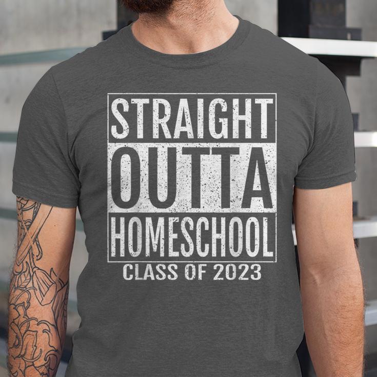 Straight Outta Homeschool Graduation Tee 2023 Unisex Jersey T-Shirt