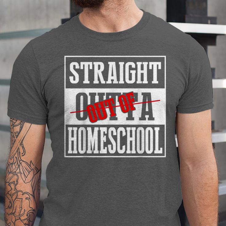 Straight Outta Homeschool Shirt Graduation Unisex Jersey T-Shirt