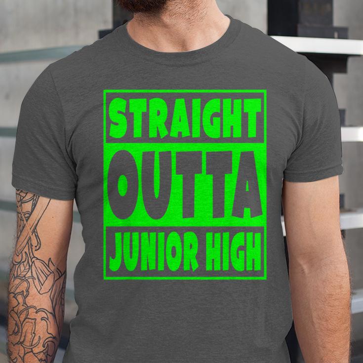 Straight Outta Junior High School Graduation T-Shirt Unisex Jersey T-Shirt