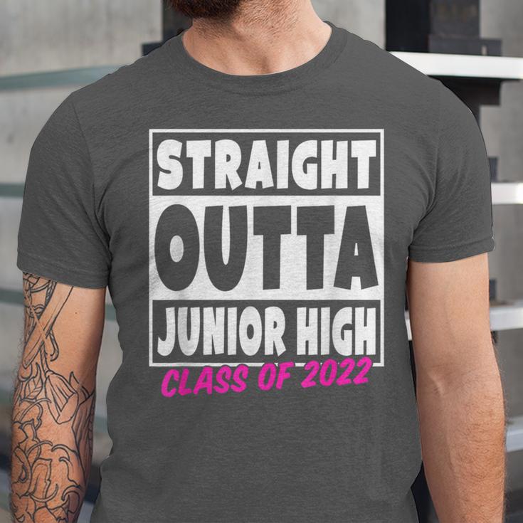 Straight Outta Junior High School Graduation Unisex Jersey T-Shirt