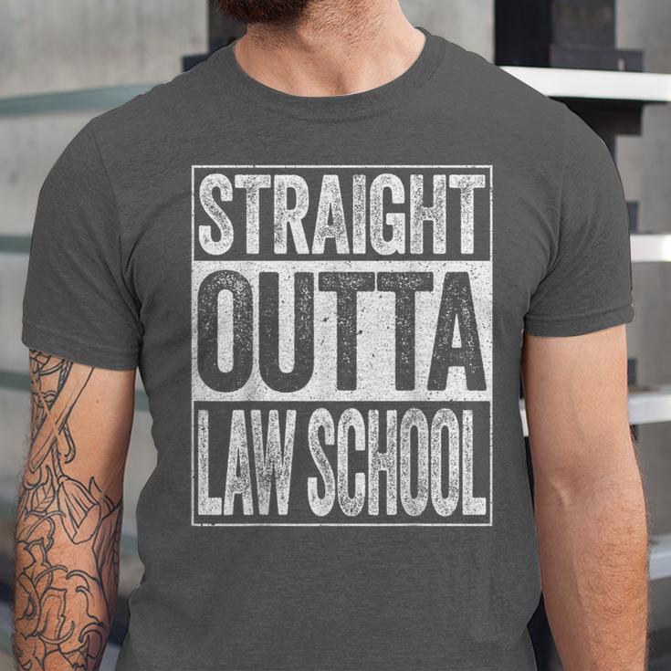 Straight Outta Law School Shirt Lawyer Graduation Unisex Jersey T-Shirt