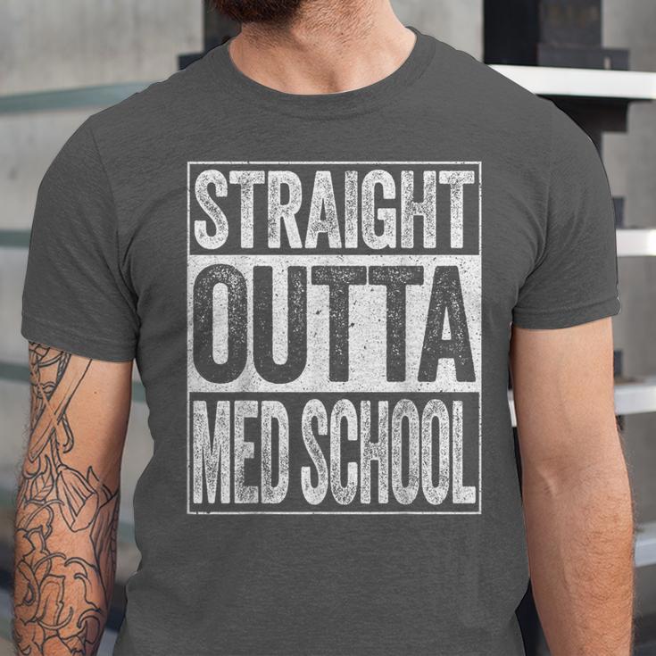 Straight Outta Med School Shirt Medical Graduation Unisex Jersey T-Shirt