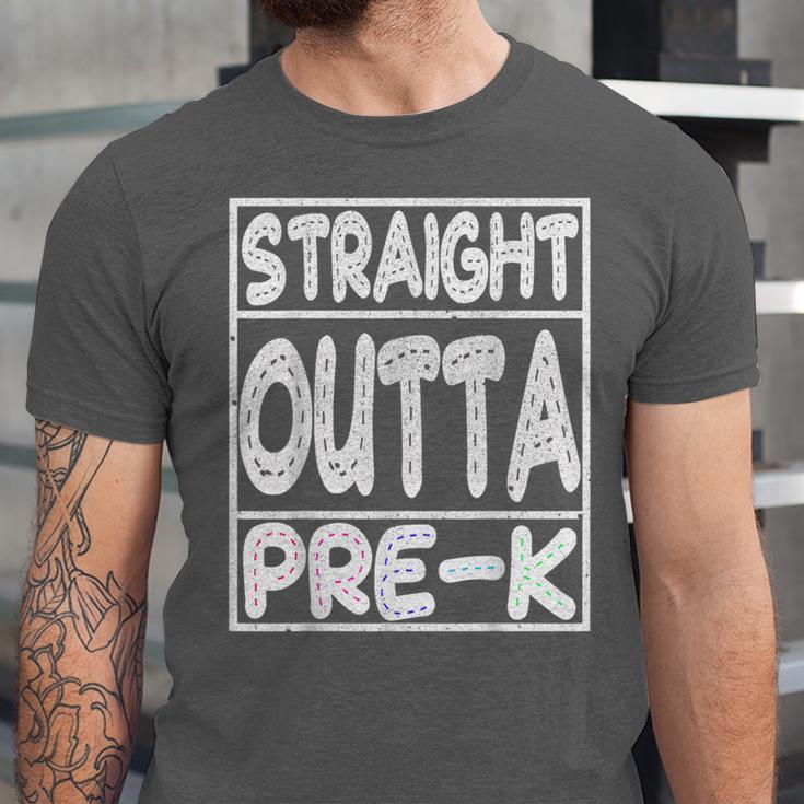 Straight Outta Pre-K Shirt Great Graduation Preschools Unisex Jersey T-Shirt