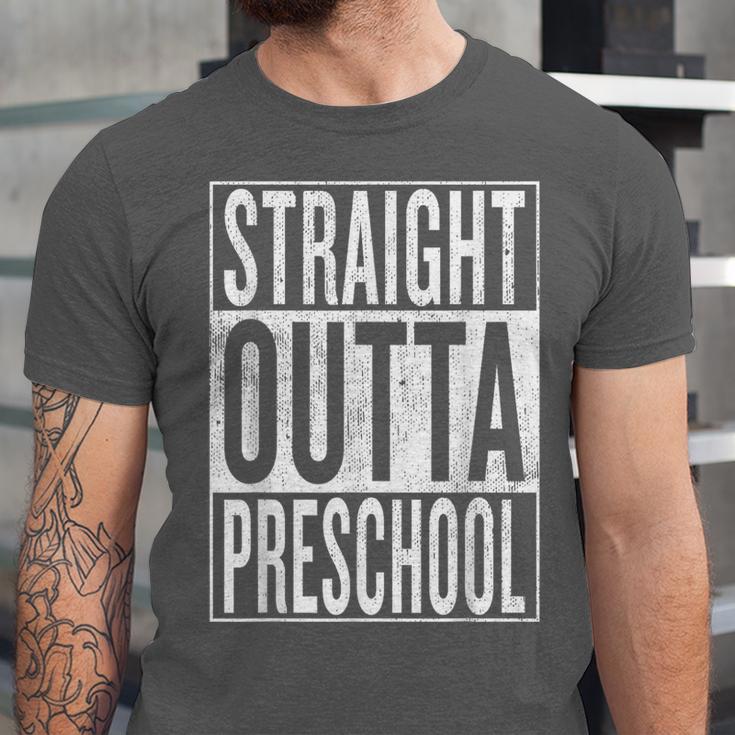 Straight Outta Preschool Pre-School Graduation Cool Unisex Jersey T-Shirt