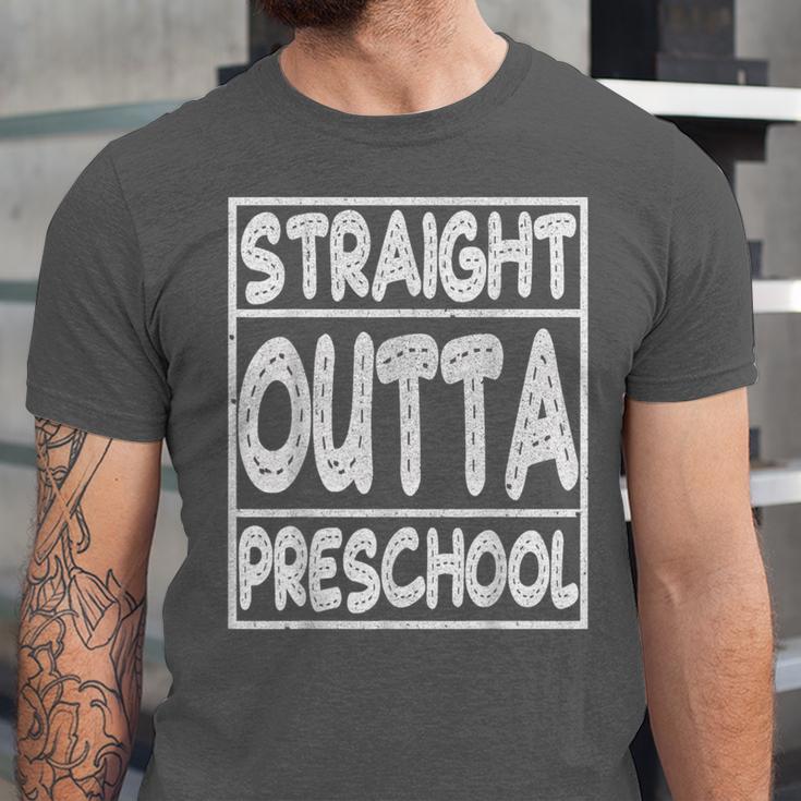 Straight Outta Preschool Shirt Graduation Idea Unisex Jersey T-Shirt