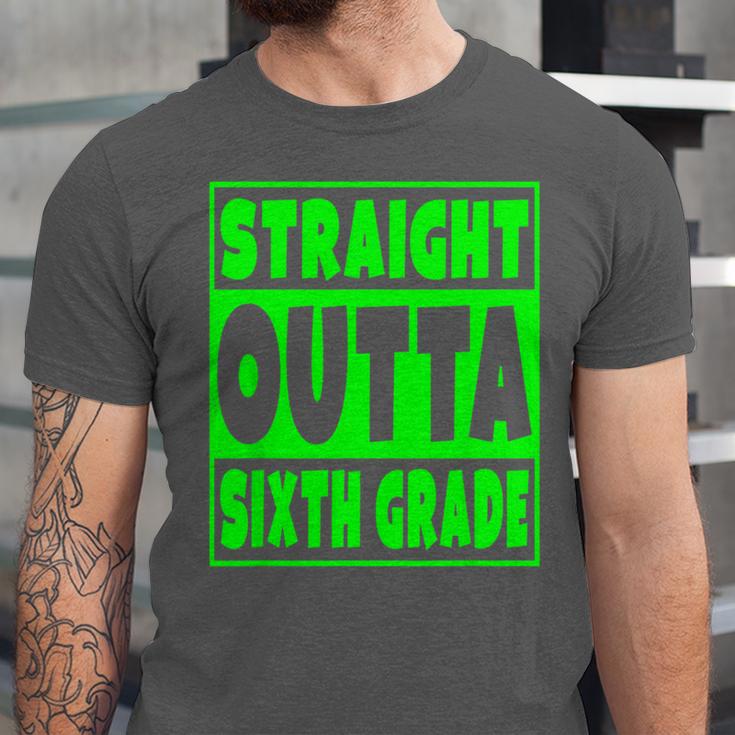 Straight Outta Sixth Grade Graduation Class Unisex Jersey T-Shirt