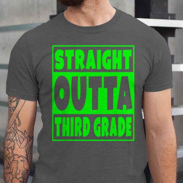 Straight Outta Third Grade Graduation Class Unisex Jersey T-Shirt