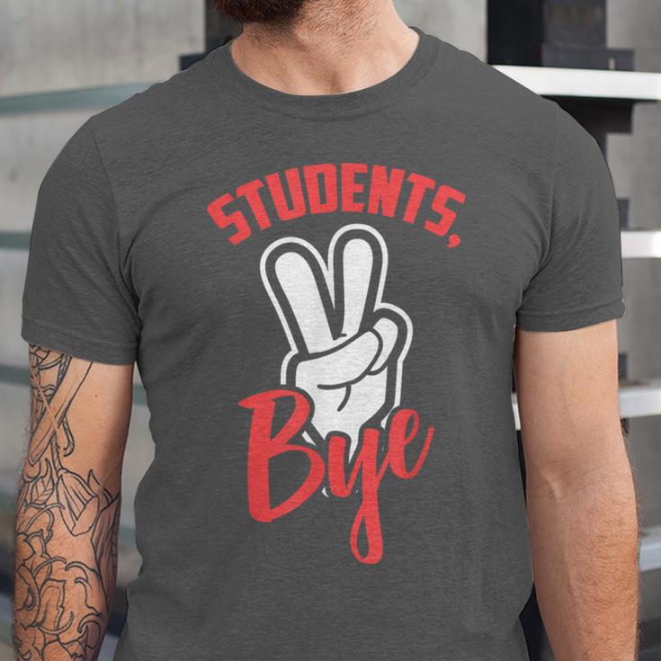 Students Bye Shirt Last Day Of School Graduation 2019 Unisex Jersey T-Shirt