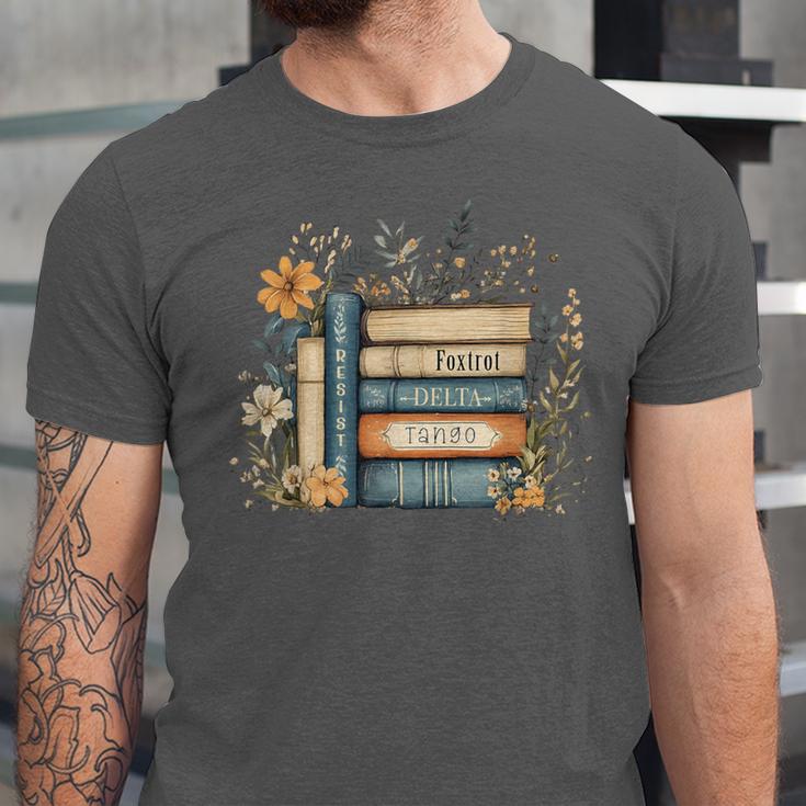 Subtle Book Anti Trump Women Book Loves Retro Unisex Jersey T-Shirt