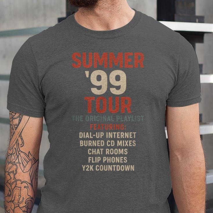 Summer 99 Tour Original Playlist Retro Nostalgia Unisex Jersey T-Shirt