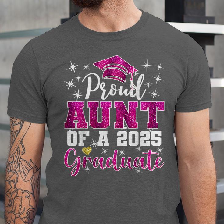 Super Proud Aunt Of 2025 Graduate Senior Graduation Family Unisex Jersey T-Shirt