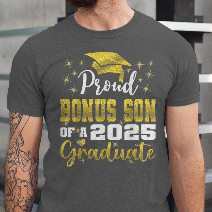 Super Proud Bonus Son Of 2025 Graduate Graduation Family Unisex Jersey T-Shirt