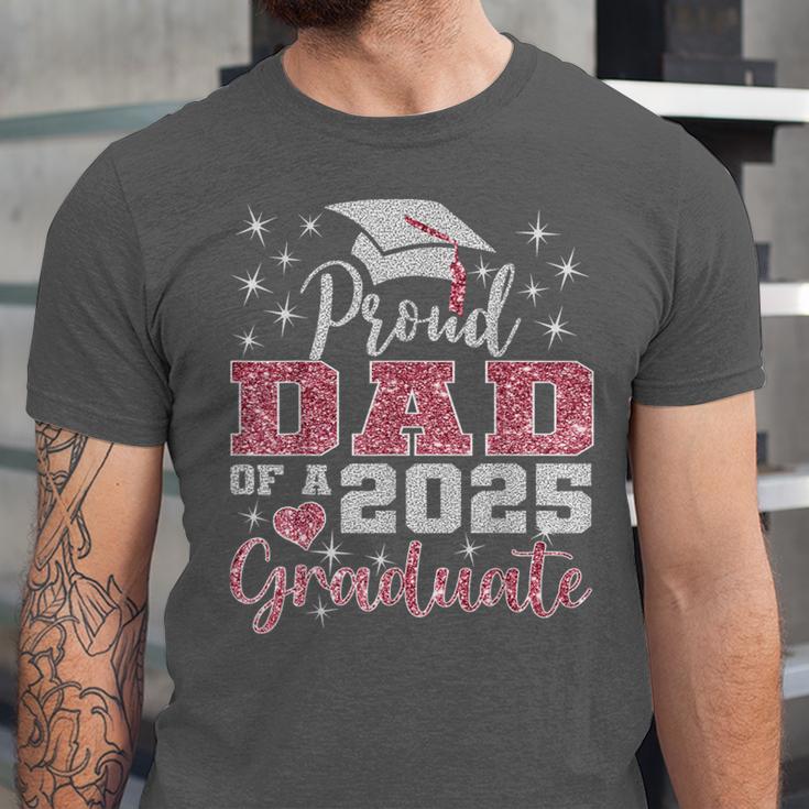 Super Proud Dad Of 2025 Graduate Senior Graduation Family Unisex Jersey T-Shirt