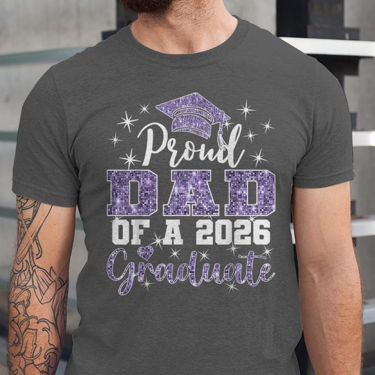 Super Proud Dad Of 2026 Graduate Senior Graduation Family Unisex Jersey T-Shirt