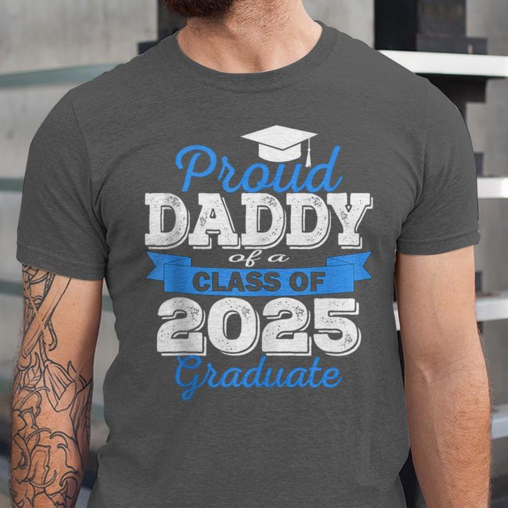 Super Proud Daddy Of 2025 Graduate Senior Graduation Family Unisex Jersey T-Shirt