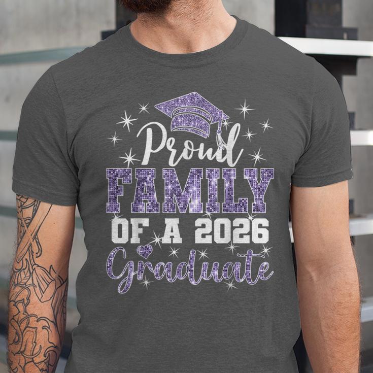 Super Proud Family Of 2026 Graduate Senior Graduation Family Unisex Jersey T-Shirt