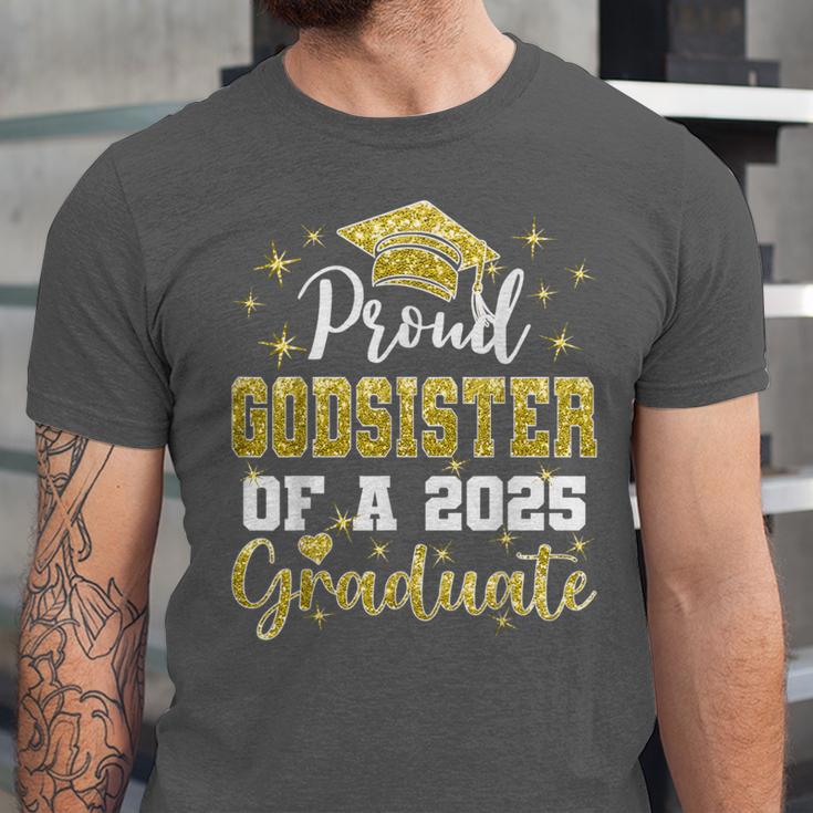 Super Proud Godsister Of 2025 Graduate Graduation Family Unisex Jersey T-Shirt