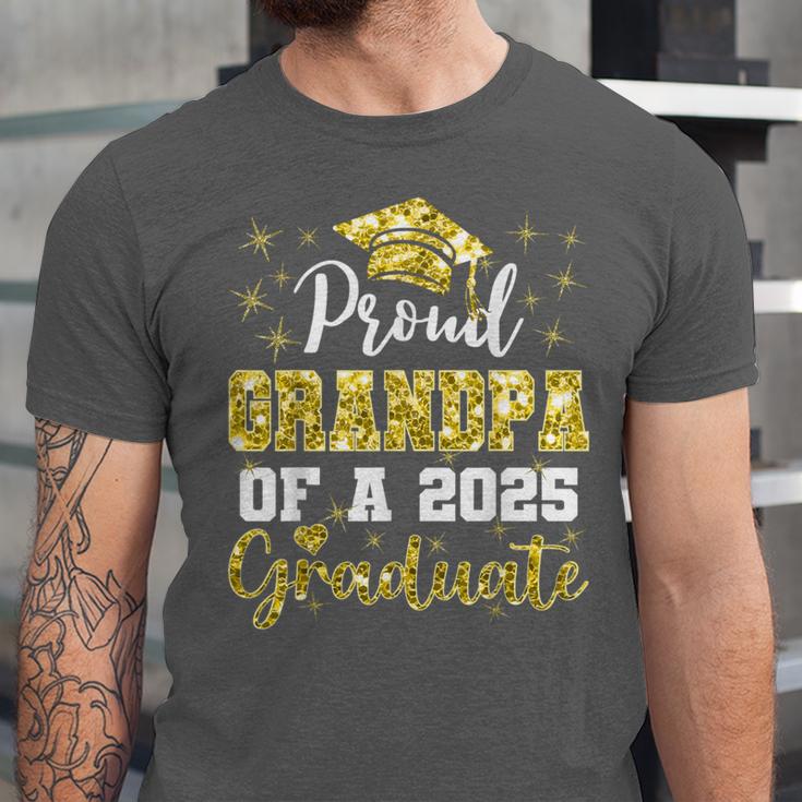 Super Proud Grandpa Of 2025 Graduate Graduation Family Unisex Jersey T-Shirt