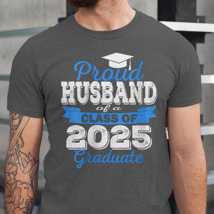 Super Proud Husband Of 2025 Graduate Graduation Family Unisex Jersey T-Shirt