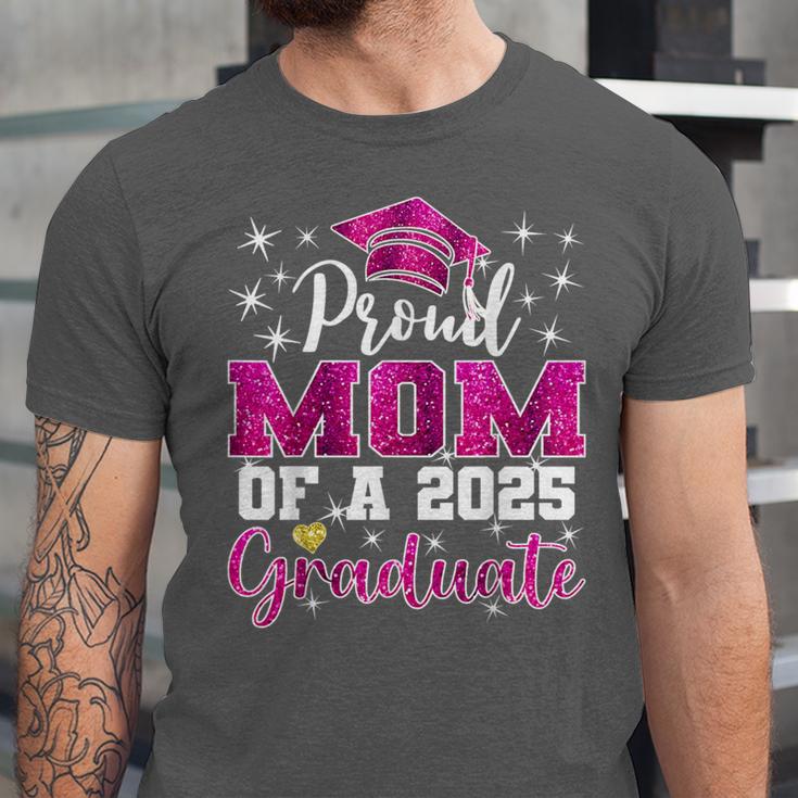 Super Proud Mom Of 2025 Graduate Senior Graduation Family Unisex Jersey T-Shirt